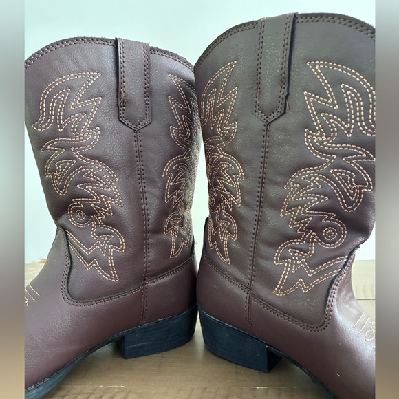 Deer Stags Youth Western Cowboy Boots - Size 3 - Picture 7 of 10
